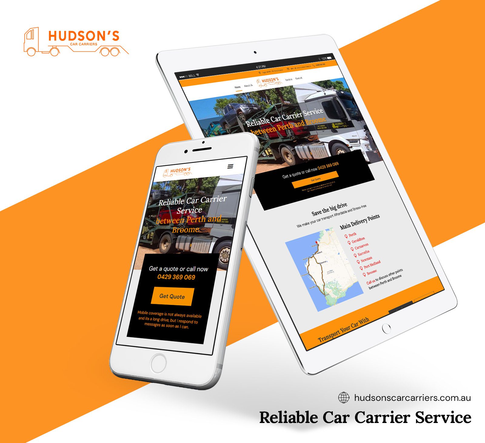 Hudsons Car Carriers Mobile Presenter