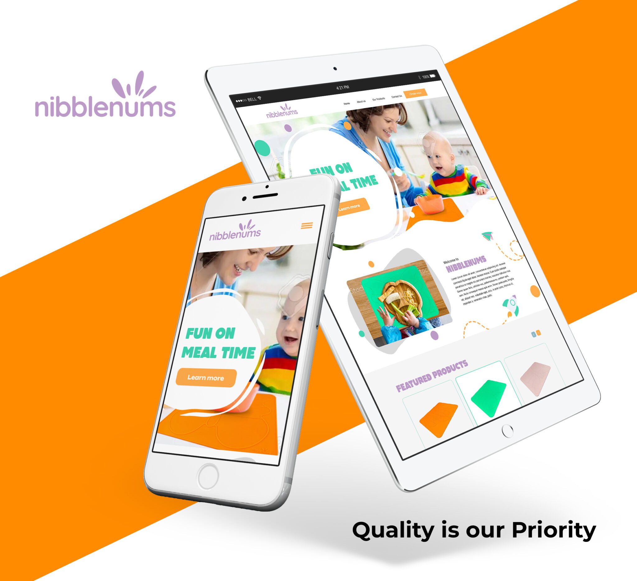 Nibblenums Mobile Screen Home